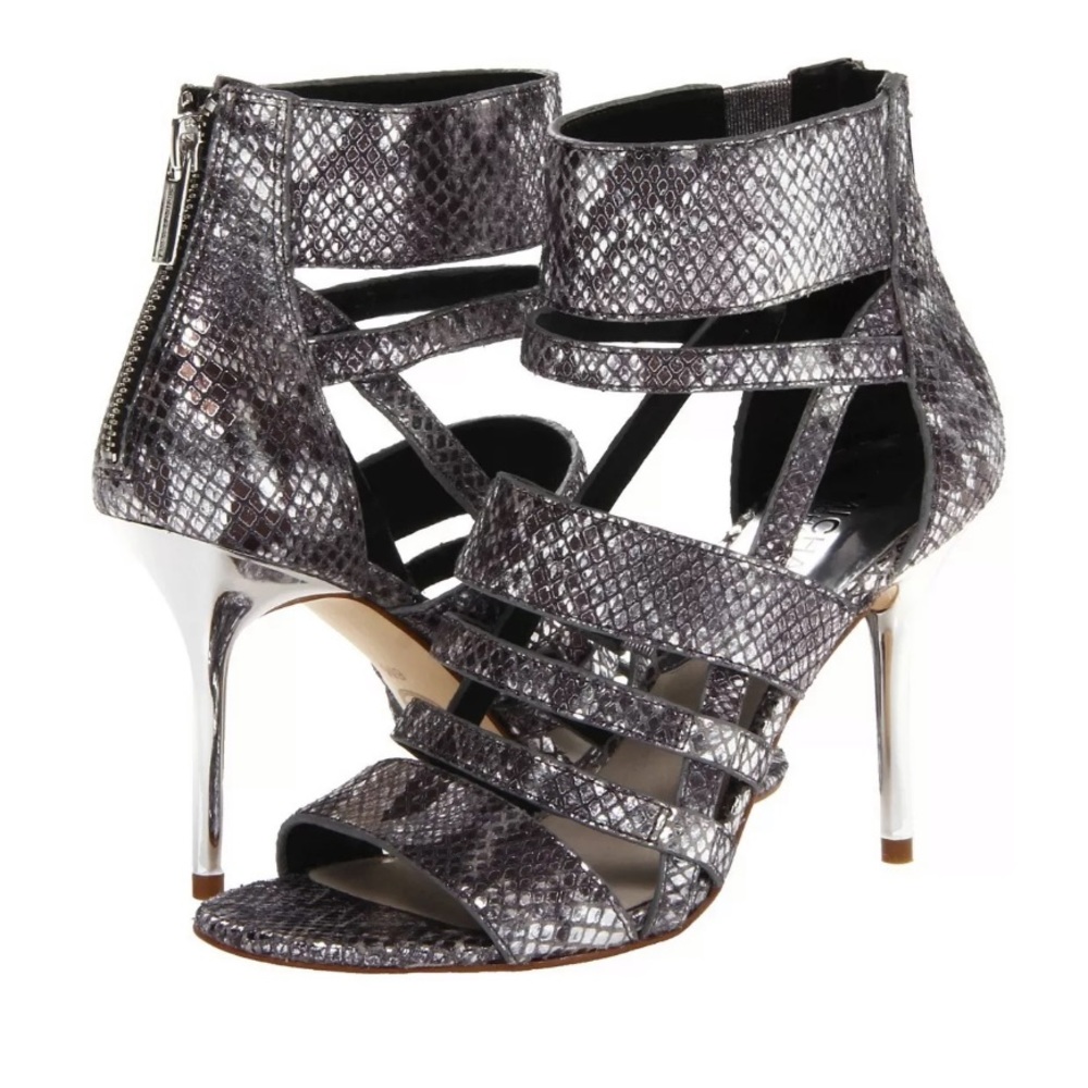 Michael Kors Shiloh Open Toe Strappy Heels sz 10